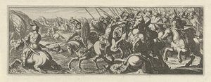Battle at a River, Cavalry (series title) by Simon Frisius