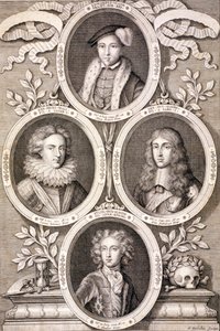 Edward VI, Henry and William, Dukes of Gloucester, and Henry, Prince of Wales by Simon Gribelin