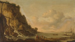 Rocky Coast by Simon Jacobsz. Vlieger