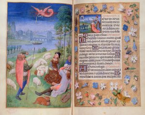 The Annunciation to the Shepherds, from the Huth Hours
