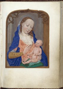 Bust Portrait of the Madonna in a Gothic Frame by Simon Marmion
