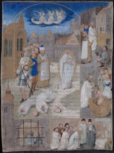 Leaf Excised from a Breviary of Charles the Bold and Margaret of York: The Martyrdom of Saint Denis by Simon Marmion