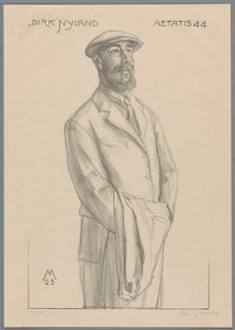Portrait of Dirk Hidde Nijland with Coat over Arm