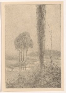 Landscape with Trees and Stream by Simon Moulijn