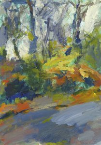 Road with Trees and Bushes, 2023 by Simon Neville