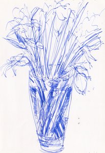 Vase of Flowers, 2016 by Simon Neville