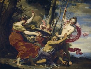 Father Time Overcome by Love, Hope and Beauty