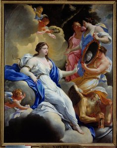 Prudence, Love and the Graces by Simon Vouet