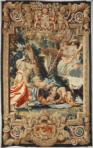 Love Prevents Armida from Stabbing the Sleeping Rinaldo by Simon Vouet