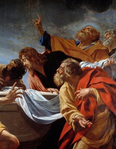 The Apostles at the Tomb of the Virgin (detail) by Simon Vouet