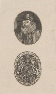 James I, King of England, ca. 1616 by Simon de Passe