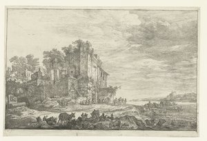 The Inn in a Ruin by Simon de Vlieger