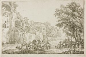 Market Town by Simon de Vlieger