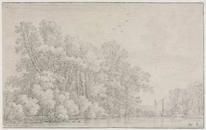 River Landscape by Simon de Vlieger