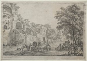 The Approach to a Village by Simon de Vlieger