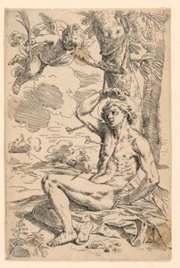 Saint Sebastian by Simone Cantarini