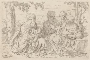 The Holy Family by Simone Cantarini