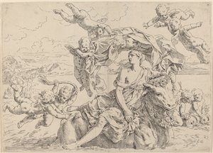 The Rape of Europa by Simone Cantarini