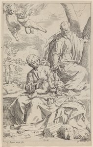 The Rest on the Flight into Egypt by Simone Cantarini
