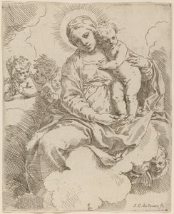 The Virgin and Child by Simone Cantarini