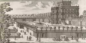 View of the side facade of the Palazzo Pamphili and its garden Secondo prospetto by Simone Felice