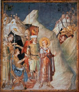 Saint Martin of Tours Renounces Arms (Fresco by Simone Martini)
