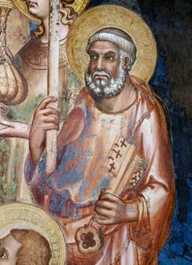 Maesta, St. Peter (detail) by Simone Martini