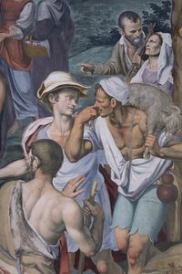 Adoration of the Shepherds, 1578-82 (detail) by Simone Veneziano Peterzano
