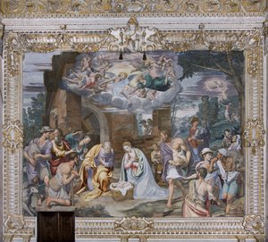 Adoration of the Shepherds by Simone Veneziano Peterzano