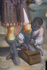 The Adoration of the Magi, Presbitery, 1578-82 (detail)