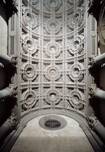 Interior view of the vaulted ceiling of the vestibule of the church by Simone del Pollaiolo by Simone del  Pollailo