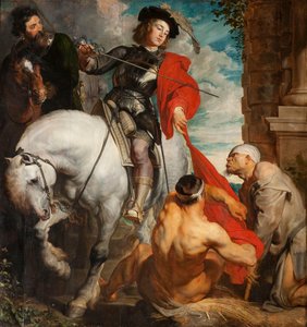 Saint Martin Sharing his Cloak by Sir Anthony van Dyck