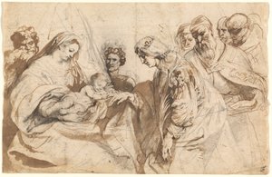 The Mystic Marriage of Saint Catherine by Sir Anthony van Dyck