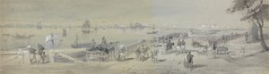 General View of Calcutta, from the Entrance to the Water Gate of Fort William by Sir Charles DOyly