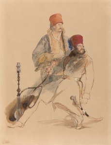 Captain Leigh and His Dragoman by Sir David Wilkie