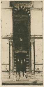 The Mosque Doorway, Cairo by Sir David Young Cameron