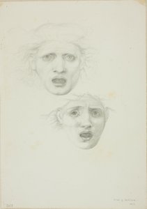 Head of Medusa, Two Studies for Rondanini Medusa