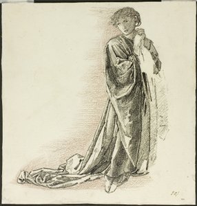 Kneeling Draped Figure