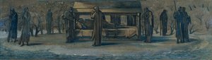 King Arthur at Avalon (Study) by Sir Edward Coley Burne Jones