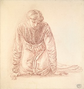 Kneeling Figure of a Woman by Sir Edward Coley Burne Jones