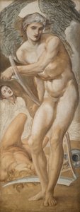 Troy Triptych - Study of Oblivion conquering Fame by Sir Edward Coley Burne Jones