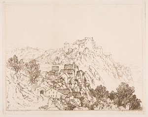 Falls of the Rhine, Schaffhausen by Sir Frank Short