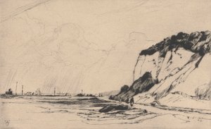 The Coast Road, Kingsdown, No.2, 1922 by Sir Frank Short