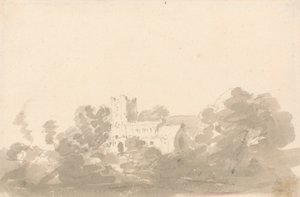 Church in Trees by Sir George Howland Beaumont seventh Baronet