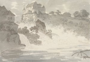 Falls at Schaffhausen by Sir George Howland Beaumont seventh Baronet