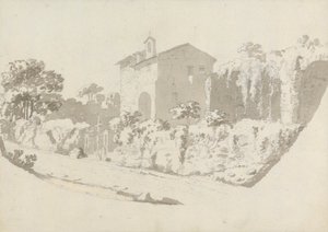 Hermitage Near Albano by Sir George Howland Beaumont seventh Baronet