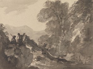 Romantic Landscape by Sir George Howland Beaumont seventh Baronet