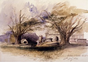 The Church, Bettws-y-Coed, Gywnedd, Wales by Sir John Gilbert