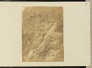 Mountain waterfall by Sir John Joscelyn Coghill