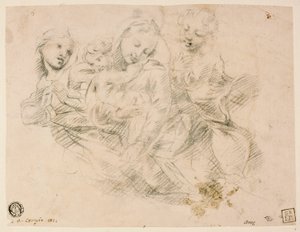 Madonna and Child with Two Angels